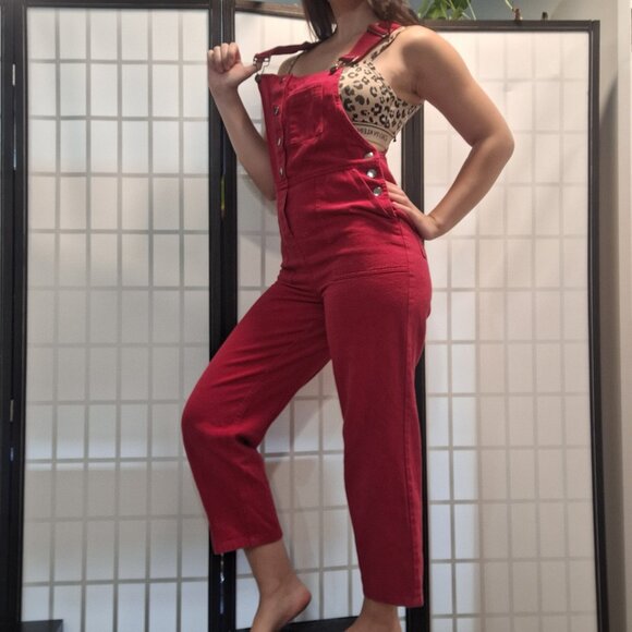 Forever 21 Pants - Red Overalls XS